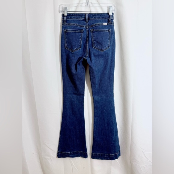 Kancan Elowen Mid Rise Super Flare Dark Wash Jeans Size 3 - Picture 10 of 15